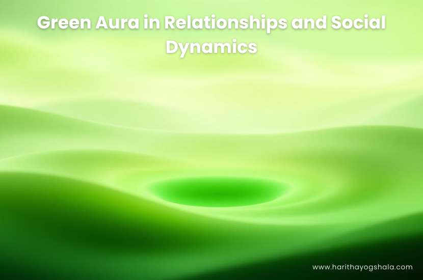 Soft green waves symbolizing emotional flow and balance in relationships influenced by green aura energy