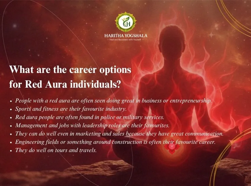 What are the career options for Red Aura individuals?