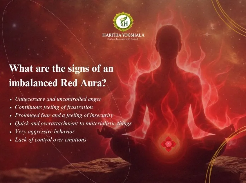 What are the signs of an imbalanced Red Aura?