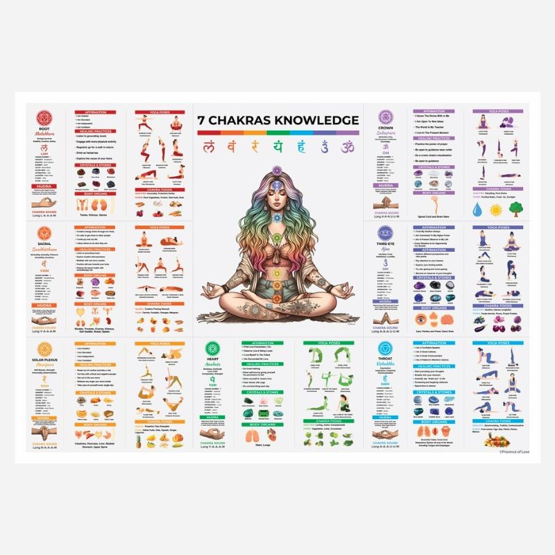 7 Chakra Knowledge Poster