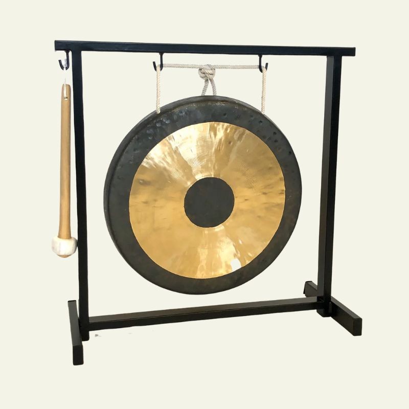 Premium Chau Gong for Sound Healing, 80 CM, 32" gong with Solid, Flummy & Friction Mallets