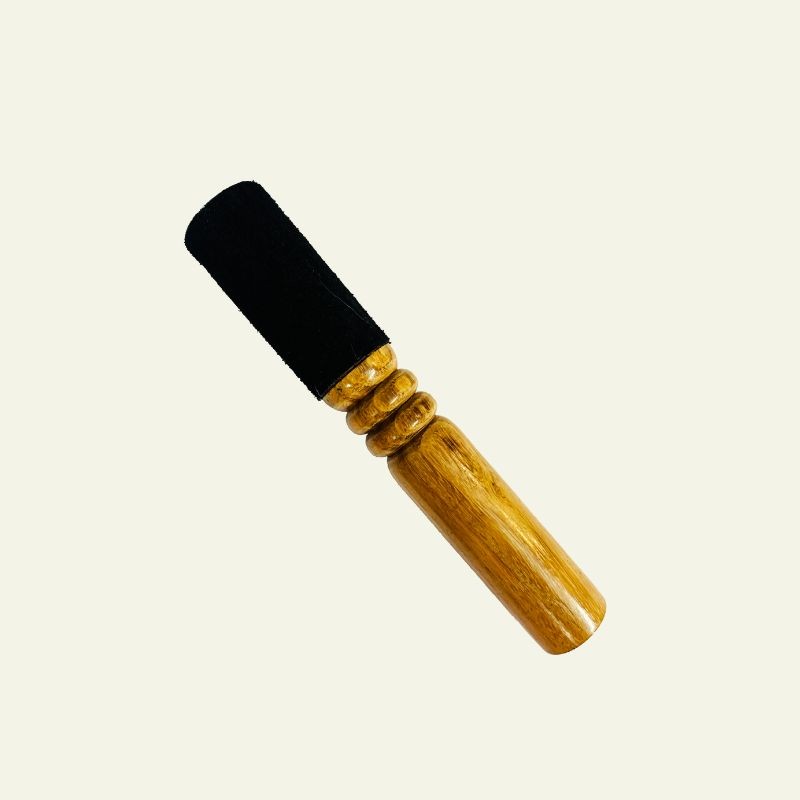 Black Wooden leather wrapped Striker Mallet For Singing Bowls